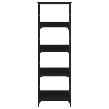 vidaXL Βιβλιοθήκη Μαύρη 50x33x153cm από Επεξεργασμένο Ξύλο 1 τεμ.