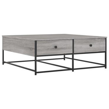 vidaXL Τραπεζάκι Σαλονιού Γκρι Sonoma 100x99x40cm Επεξεργ. Ξύλο 1 τεμ.