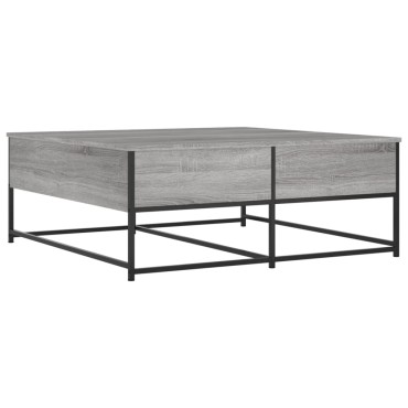 vidaXL Τραπεζάκι Σαλονιού Γκρι Sonoma 100x99x40cm Επεξεργ. Ξύλο 1 τεμ.
