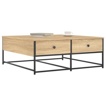 vidaXL Τραπεζάκι Σαλονιού Sonoma Δρυς 100x99x40cm Επεξεργ. Ξύλο 1 τεμ.