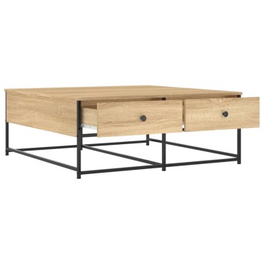 vidaXL Τραπεζάκι Σαλονιού Sonoma Δρυς 100x99x40cm Επεξεργ. Ξύλο 1 τεμ.