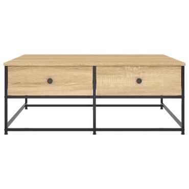 vidaXL Τραπεζάκι Σαλονιού Sonoma Δρυς 100x99x40cm Επεξεργ. Ξύλο 1 τεμ.
