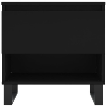 vidaXL Τραπεζάκι Σαλονιού Μαύρο 50x46x50cm από Επεξεργ. Ξύλο 1 τεμ.