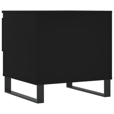 vidaXL Τραπεζάκι Σαλονιού Μαύρο 50x46x50cm από Επεξεργ. Ξύλο 1 τεμ.