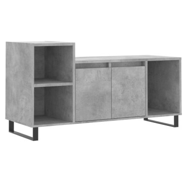 vidaXL Έπιπλο Τηλεόρασης Γκρι Σκυρ. 100x35x55cm Επεξ. Ξύλο