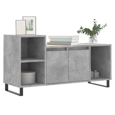 vidaXL Έπιπλο Τηλεόρασης Γκρι Σκυρ. 100x35x55cm Επεξ. Ξύλο