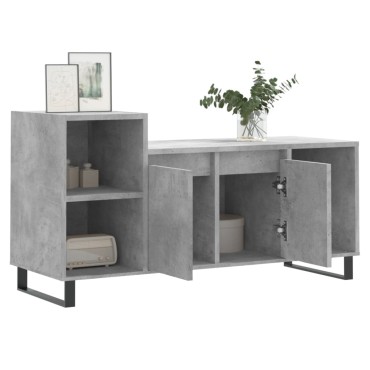 vidaXL Έπιπλο Τηλεόρασης Γκρι Σκυρ. 100x35x55cm Επεξ. Ξύλο