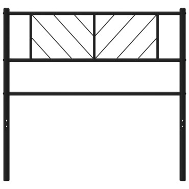 vidaXL Κεφαλάρι Μαύρο Μεταλλικό 105x3x90cm 1 τεμ.