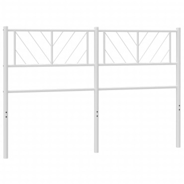vidaXL Κεφαλάρι Λευκό Μεταλλικό 142x3x90cm 1 τεμ.