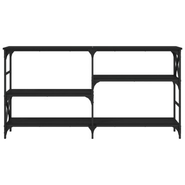 vidaXL Τραπέζι Κονσόλα Μαύρο 150x29x76,5cm Επεξεργασμένο Ξύλο 1 τεμ.