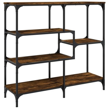 vidaXL Τραπέζι Κονσόλα Καπνιστή Δρυς 103x32x95cm Επεξεργασμένο Ξύλο 1 τεμ.