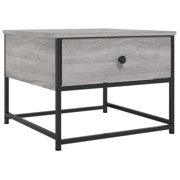 vidaXL Τραπεζάκι Σαλονιού Γκρι Sonoma 51x51x40cm Επεξεργασμένο Ξύλο 1 τεμ.