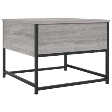 vidaXL Τραπεζάκι Σαλονιού Γκρι Sonoma 51x51x40cm Επεξεργασμένο Ξύλο 1 τεμ.
