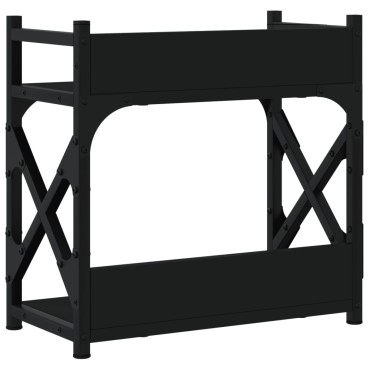 vidaXL Βάση Εκτυπωτή 2 Επιπέδων Μαύρη 40x20x40 εκ Επεξεργασμένο Ξύλο