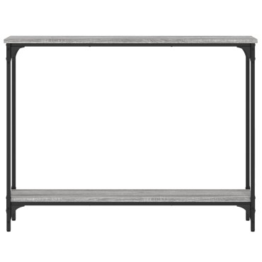 vidaXL Τραπέζι Κονσόλα Γκρι Sonoma 100x22,5x75cm Επεξεργασμένο Ξύλο 1 τεμ.