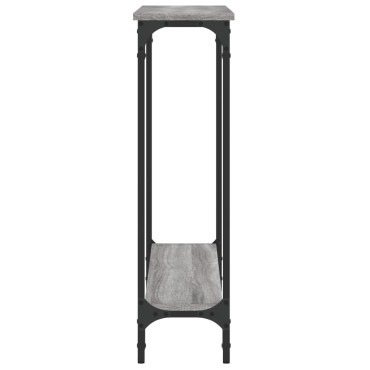 vidaXL Τραπέζι Κονσόλα Γκρι Sonoma 100x22,5x75cm Επεξεργασμένο Ξύλο 1 τεμ.