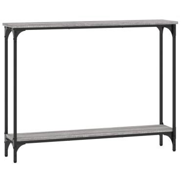 vidaXL Τραπέζι Κονσόλα Γκρι Sonoma 100x22,5x75cm Επεξεργασμένο Ξύλο 1 τεμ.