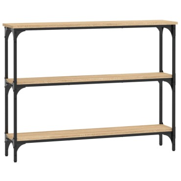 vidaXL Τραπέζι Κονσόλα Sonoma Δρυς 100x22,5x75cm Επεξεργασμένο Ξύλο 1 τεμ.