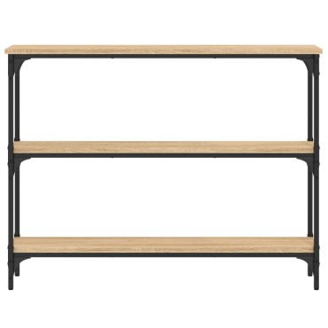 vidaXL Τραπέζι Κονσόλα Sonoma Δρυς 100x22,5x75cm Επεξεργασμένο Ξύλο 1 τεμ.