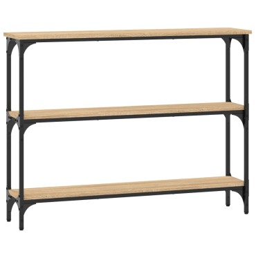 vidaXL Τραπέζι Κονσόλα Sonoma Δρυς 100x22,5x75cm Επεξεργασμένο Ξύλο 1 τεμ.
