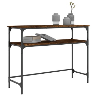 vidaXL Τραπέζι Κονσόλα Καπνιστή Δρυς 100x35,5x75cm Επεξεργ. Ξύλο 1 τεμ.