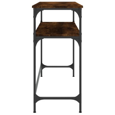 vidaXL Τραπέζι Κονσόλα Καπνιστή Δρυς 100x35,5x75cm Επεξεργ. Ξύλο 1 τεμ.