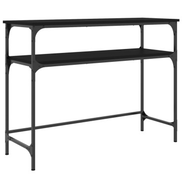 vidaXL Τραπέζι Κονσόλα Μαύρο 100x35,5x75cm από Επεξεργ. Ξύλο 1 τεμ.