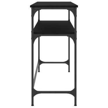 vidaXL Τραπέζι Κονσόλα Μαύρο 100x35,5x75cm από Επεξεργ. Ξύλο 1 τεμ.