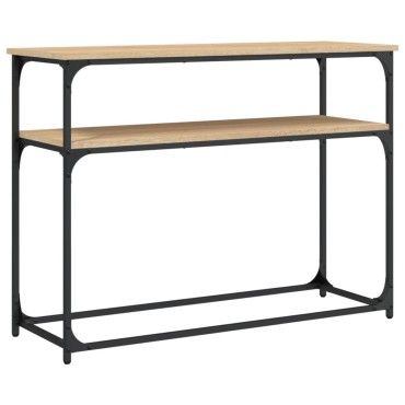 vidaXL Τραπέζι Κονσόλα Sonoma Δρυς 100x35,5x75cm Επεξεργασμένο Ξύλο 1 τεμ.