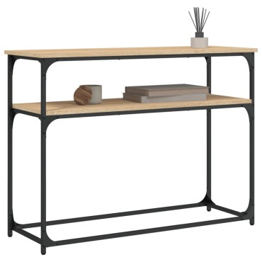 vidaXL Τραπέζι Κονσόλα Sonoma Δρυς 100x35,5x75cm Επεξεργασμένο Ξύλο 1 τεμ.