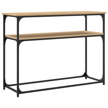 vidaXL Τραπέζι Κονσόλα Sonoma Δρυς 100x35,5x75cm Επεξεργασμένο Ξύλο 1 τεμ.