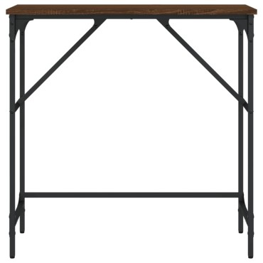 vidaXL Τραπέζι Κονσόλα Καφέ Δρυς 75x32x75cm Επεξεργασμένο Ξύλο 1 τεμ.