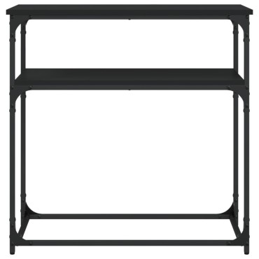 vidaXL Τραπέζι Κονσόλα Μαύρο 75x35,5x75cm από Επεξεργ. Ξύλο 1 τεμ.