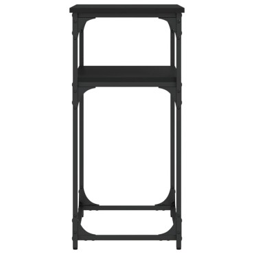 vidaXL Τραπέζι Κονσόλα Μαύρο 75x35,5x75cm από Επεξεργ. Ξύλο 1 τεμ.