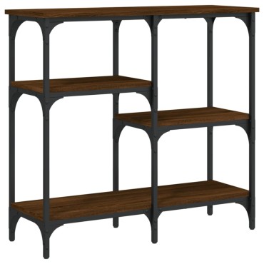 vidaXL Τραπέζι Κονσόλα Καφέ Δρυς 80x29x75cm Επεξεργασμένο Ξύλο 1 τεμ.