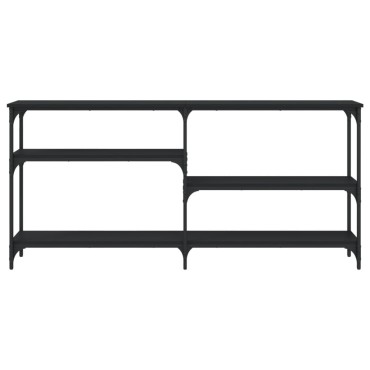 vidaXL Τραπέζι Κονσόλα Μαύρο 160x29x75cm Επεξεργασμένο Ξύλο 1 τεμ.