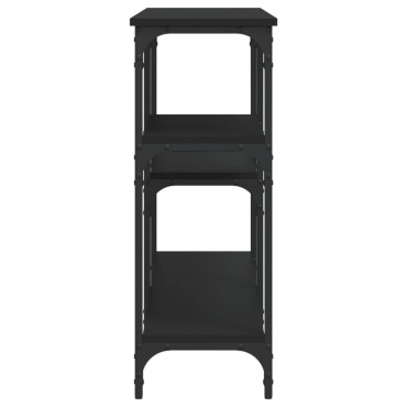 vidaXL Τραπέζι Κονσόλα Μαύρο 160x29x75cm Επεξεργασμένο Ξύλο 1 τεμ.