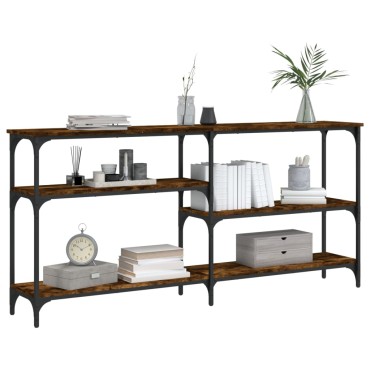 vidaXL Τραπέζι Κονσόλα Καπνιστή Δρυς 160x29x75cm Επεξεργασμένο Ξύλο 1 τεμ.
