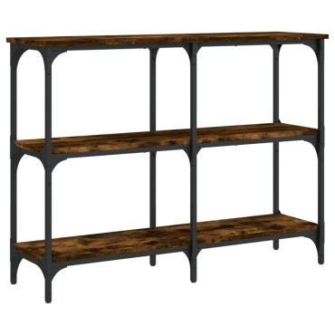 vidaXL Τραπέζι Κονσόλα Καπνιστή Δρυς 100x29x75cm Επεξεργ. Ξύλο 1 τεμ.