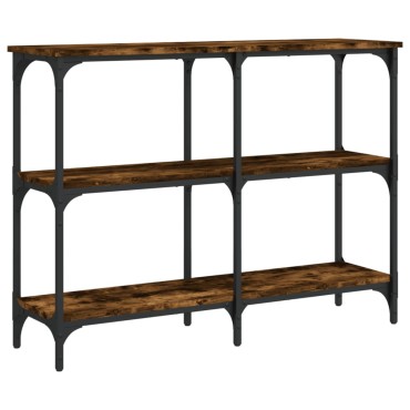 vidaXL Τραπέζι Κονσόλα Καπνιστή Δρυς 100x29x75cm Επεξεργ. Ξύλο 1 τεμ.