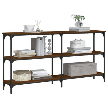 vidaXL Τραπέζι Κονσόλα Καφέ Δρυς 150x29x75cm Επεξεργασμένο Ξύλο 1 τεμ.
