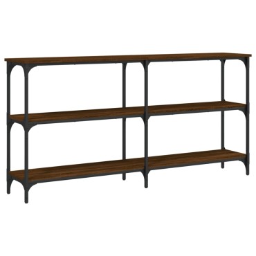 vidaXL Τραπέζι Κονσόλα Καφέ Δρυς 150x29x75cm Επεξεργασμένο Ξύλο 1 τεμ.