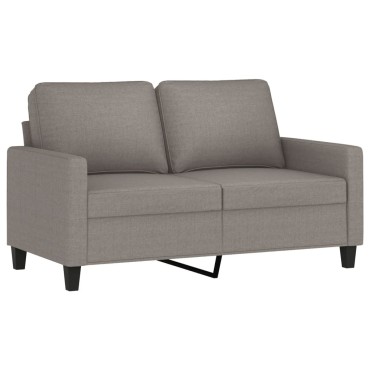 vidaXL Καναπές Διθέσιος Taupe Υφασμάτινος 138x77x80cm 1 τεμ.