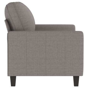 vidaXL Καναπές Διθέσιος Taupe Υφασμάτινος 138x77x80cm 1 τεμ.