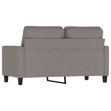 vidaXL Καναπές Διθέσιος Taupe Υφασμάτινος 138x77x80cm 1 τεμ.