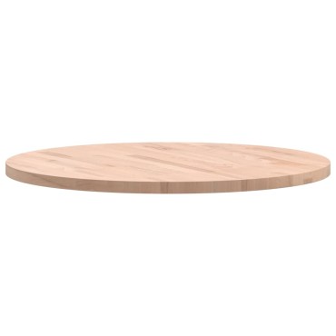 vidaXL Επιφάνεια Τραπεζιού Στρογγυλή 70x2,5cm Μασίφ Ξύλο Οξιάς 1 τεμ.