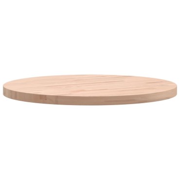 vidaXL Επιφάνεια Τραπεζιού Στρογγυλή 50x2,5cm Μασίφ Ξύλο Οξιάς 1 τεμ.