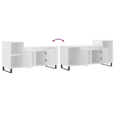 vidaXL Έπιπλο Τηλεόρασης Λευκό 100x35x55cm Επεξεργασμένο Ξύλο