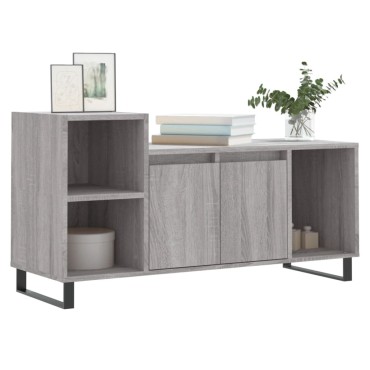 vidaXL Έπιπλο Τηλεόρασης Γκρι Sonoma 100x35x55cm από Επεξεργ. Ξύλο