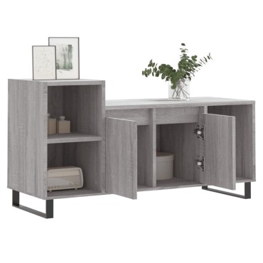 vidaXL Έπιπλο Τηλεόρασης Γκρι Sonoma 100x35x55cm από Επεξεργ. Ξύλο